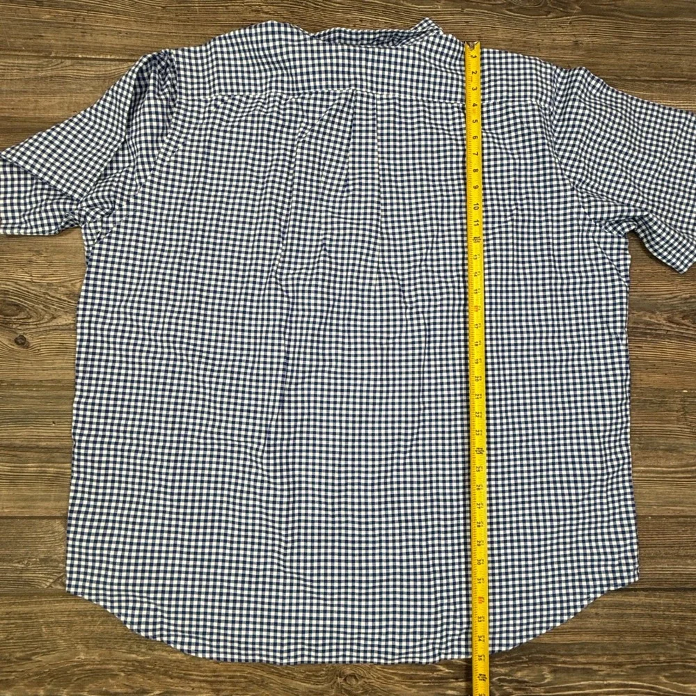 Polo Ralph Lauren Mens Size 3XB Button Down Shirt Blue Gingham Classic Fit